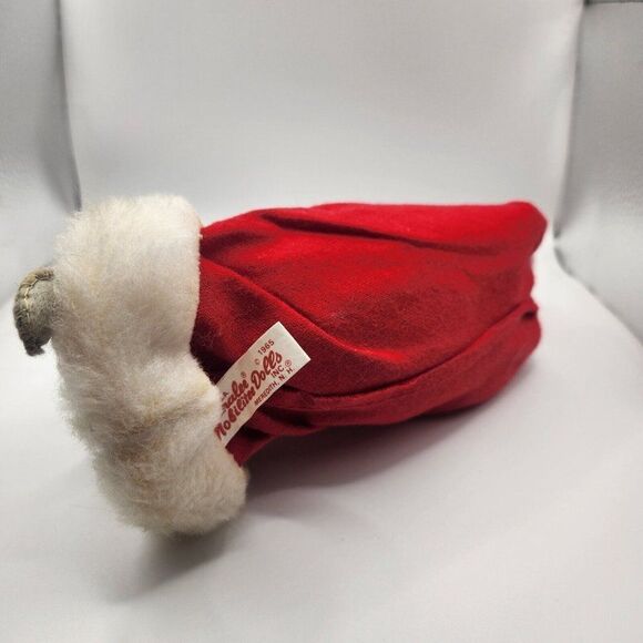 Vintage Annalee Mobilitee 1965 Happy Mouse In Red Stocking Holly 9" - Picture 5 of 6